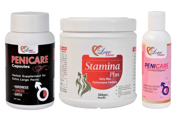 Penicare_Capsules_&_Stamina_Plus_Powder_-_Mens_Health_Supplement_Combo