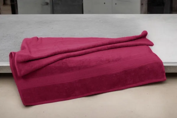 Red_Cotton_Bath_Towel