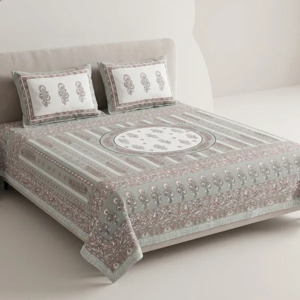 Bedsheet_With_Floral_And_Stripe_Motif