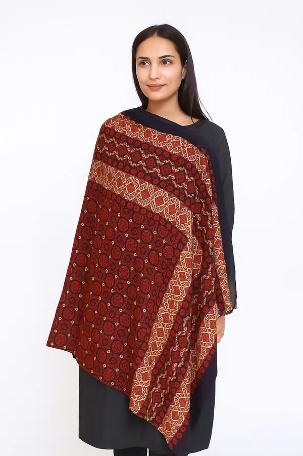 Ajrakh_Cotton_Shawl