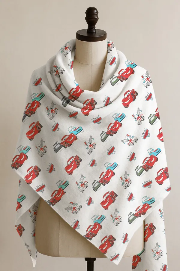 Printed_Cotton_Shawl_With_Cars