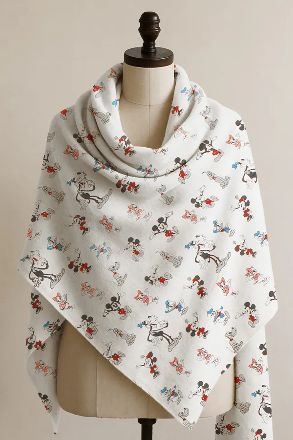 Printed_Cotton_Shawl_With_Mickey