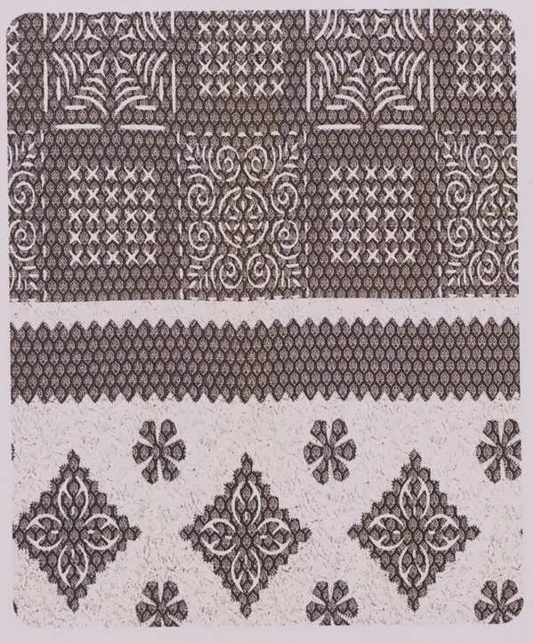 Beige_And_Brown_Geometric_Floral_Print_Cotton_King_Size_Bedsheet