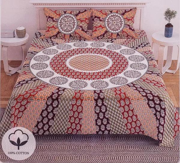 Mandala_Multicolor_Printed_Bedsheet