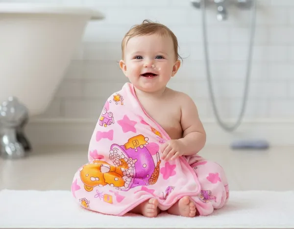 Soft_Blue_Zigzag_Pattern_Baby_Bath_Towel