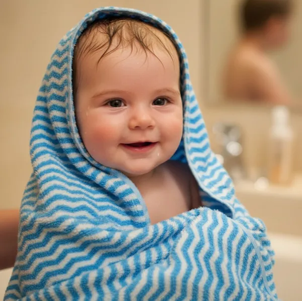 Soft_Blue_Zigzag_Pattern_Baby_Bath_Towel