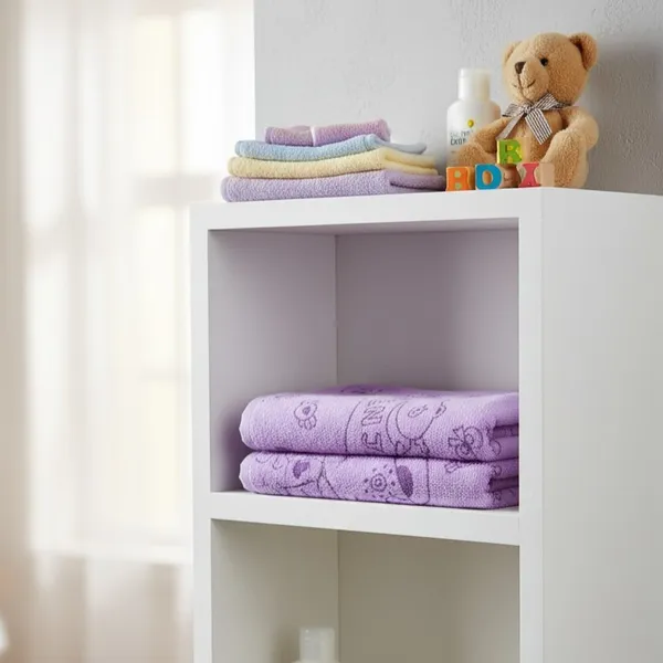 Purple_Cartoon_Print_Soft_Baby_Bath_Towel