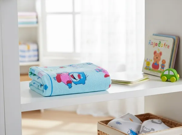 Blue_Happy_Tunny_Cartoon_Baby_Bath_Towel