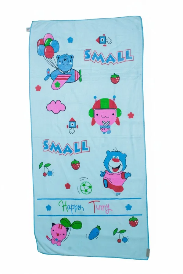 Blue_Happy_Tunny_Cartoon_Baby_Bath_Towel