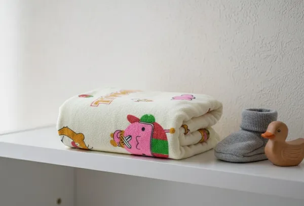 Yellow_Happy_Tunny_Cartoon_Baby_Bath_Towel