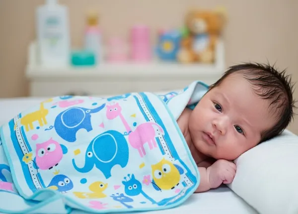 Blue_Animal_Safari_Cartoon_Print_Baby_Bath_Towel