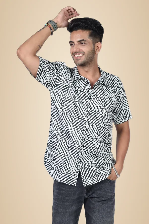Black_Premium_Printed_Cotton_Blend_Casual_Shirt_For_Men
