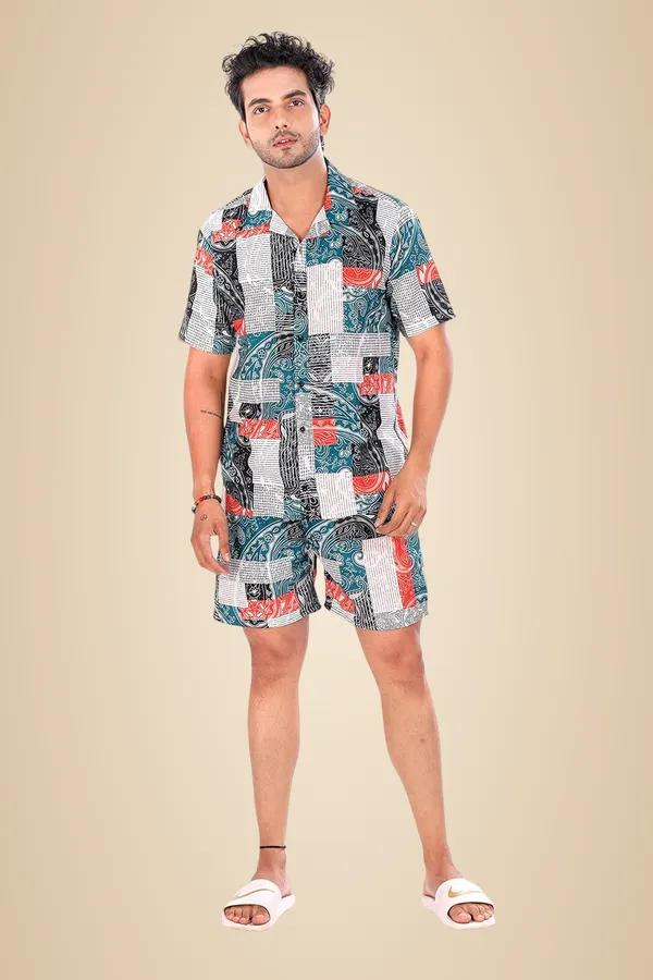 Green_Premium_Printed_Cotton_Blend_Night_Suit_For_Men
