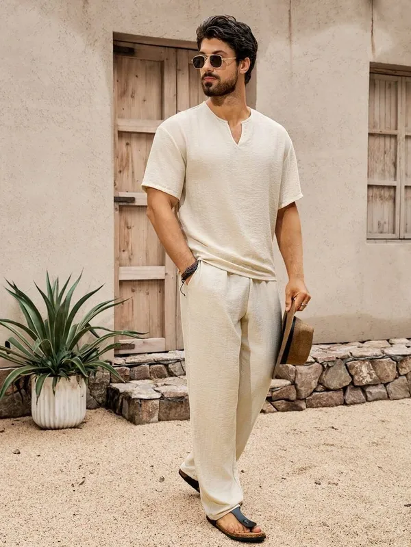 GURIK_Men's_T-shirt_With_Trousers_Co-Ords_Set