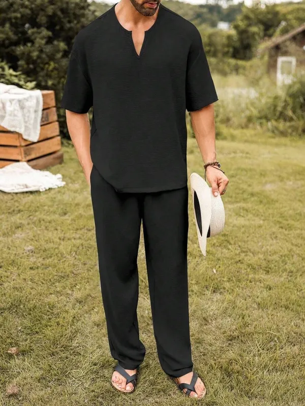 GURIK_Men's_T-shirt_With_Trousers_Co-Ords_Set