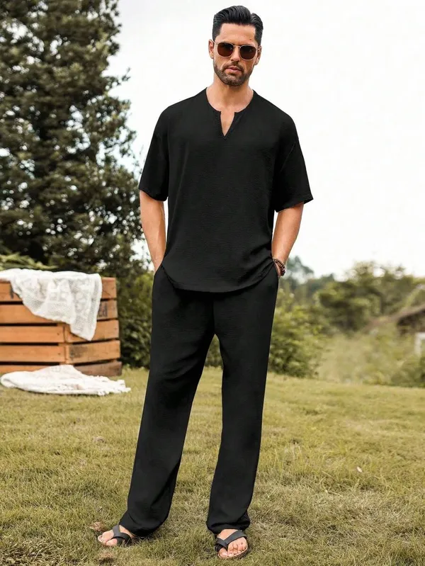 GURIK_Men's_T-shirt_With_Trousers_Co-Ords_Set