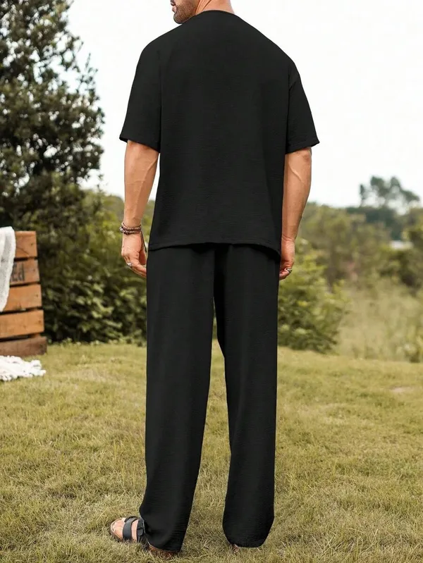 GURIK_Men's_T-shirt_With_Trousers_Co-Ords_Set
