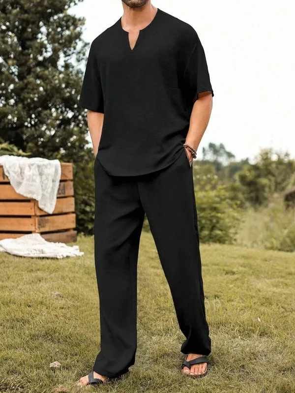 GURIK_Men's_T-shirt_With_Trousers_Co-Ords_Set