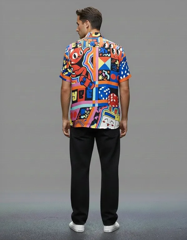 Multicolor_Premium_Cotton_Blend_Casual_Shirt_For_Men