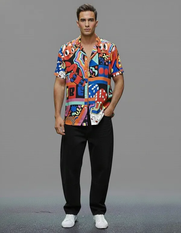 Multicolor_Premium_Cotton_Blend_Casual_Shirt_For_Men