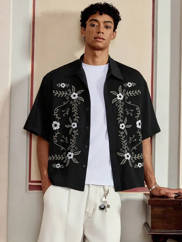 Premium_Cotton_Blend_Embroidery_Shirt_For_Men