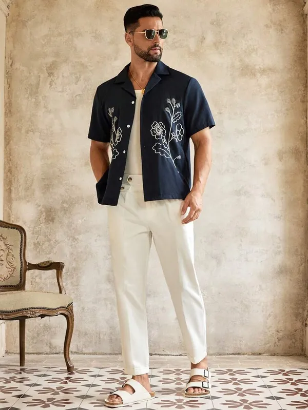 Premium_Cotton_Blend_Embroidery_Shirt_For_Men