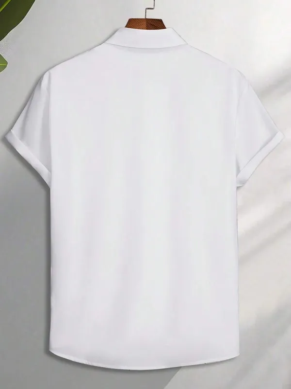 White_Premium_Cotton_Blend_Casual_Shirt_For_Men
