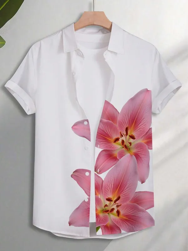 White_Premium_Cotton_Blend_Casual_Shirt_For_Men