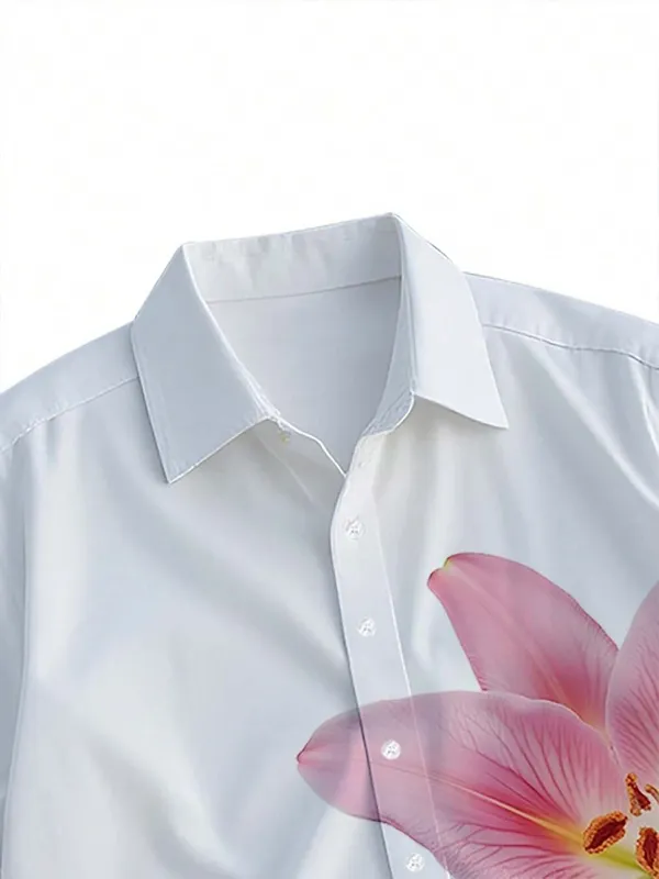 White_Premium_Cotton_Blend_Casual_Shirt_For_Men
