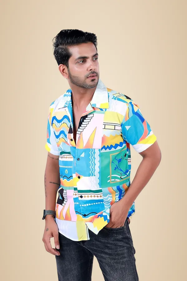 Multicolor_Premium_Printed_Cotton_Blend_Shirt_For_Men