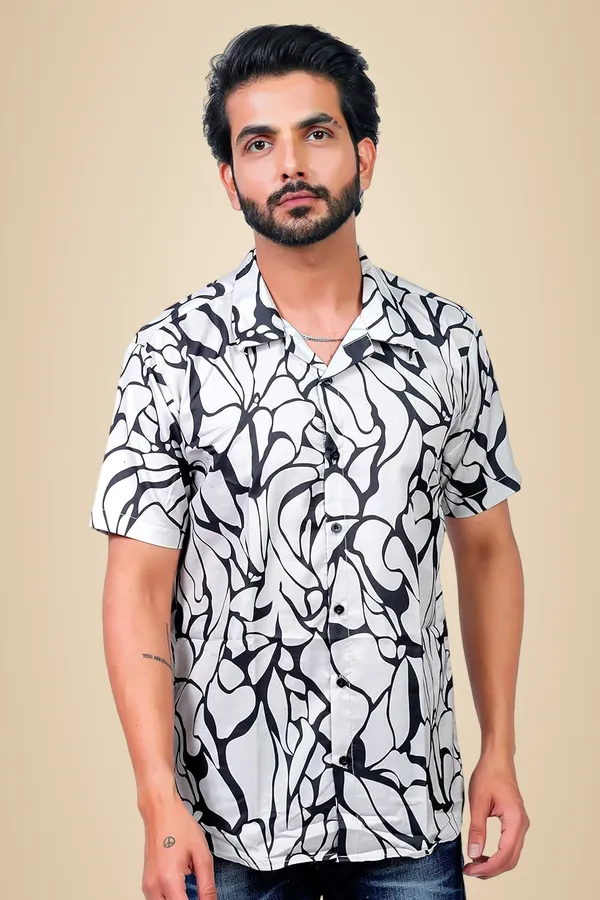 Beige_Premium_Printed_Cotton_Blend_Casual_Shirt_For_Men