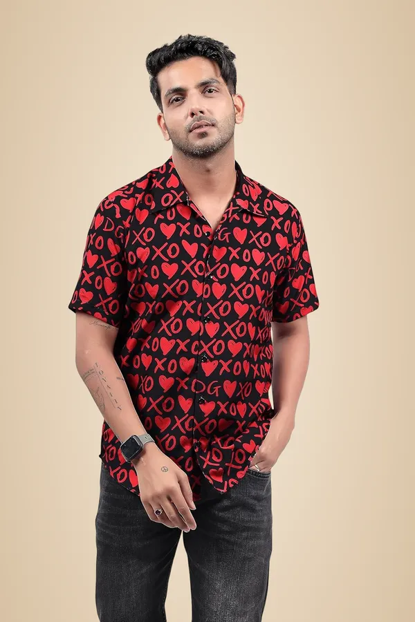 Black_Premium_Printed_Cotton_Blend_Casual_Shirt_For_Men