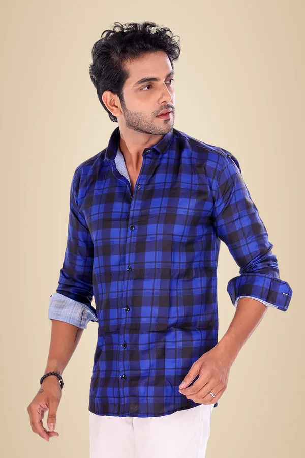 Blue_&_Black_Premium_Printed_Cotton_Blend_Casual_Shirt_For_Men