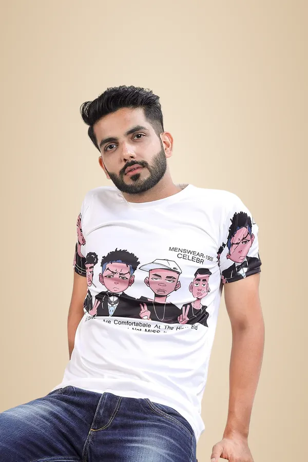 Multicolor_Premium_Printed_Cotton_Blend_T_Shirt_For_Men
