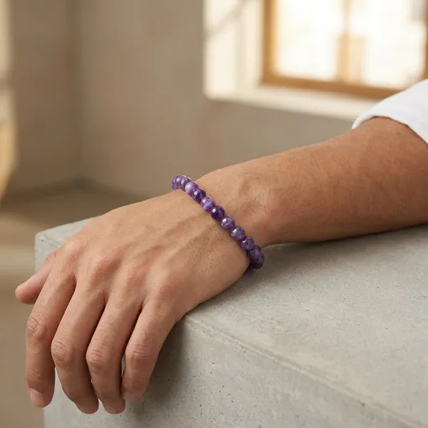 Amethyst_8Mm_Round_Bead_Bracelet_Natural_Healing_Crystal_Bracelet