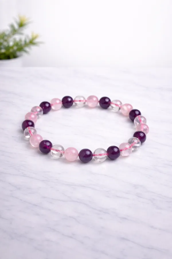 Mind_Body_Soul_8Mm_Crystal_Bracelet_Amethyst_And_Rose_Quartz_And_Clear_Quartz_Healing_Beads
