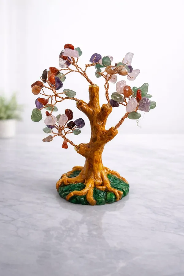 Multi_Stone_Natural_Crystal_Chip_Tree_100_Beads_Decorative_Feng_Shui_Showpiece