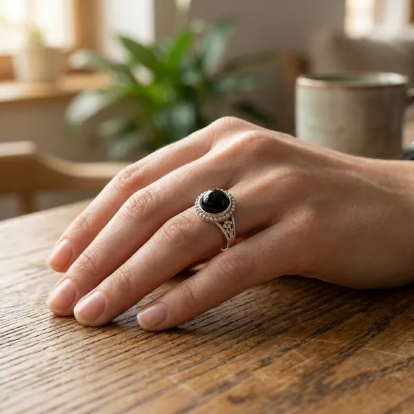 Natural_Black_Onyx_Adjustable_Ring_Grounding_And_Confidence_And_Protection_For_Unisex
