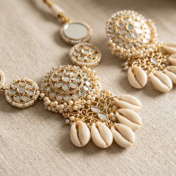 Traditional_White_Stone_Necklace_And_Earring_Jewelry_Set