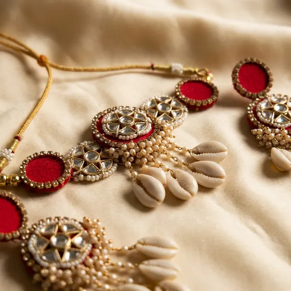 Traditional_Afghani_Style_Jewelry_Set_With_Mirror_Work_And_Shell_Danglers