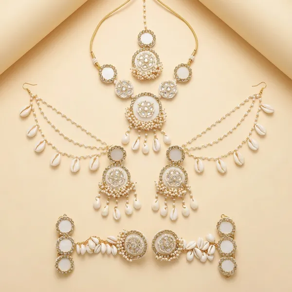 Traditional_Gold_Toned_Bridal_Jewelry_Set_With_Pearl_Beads_And_White_Droplets