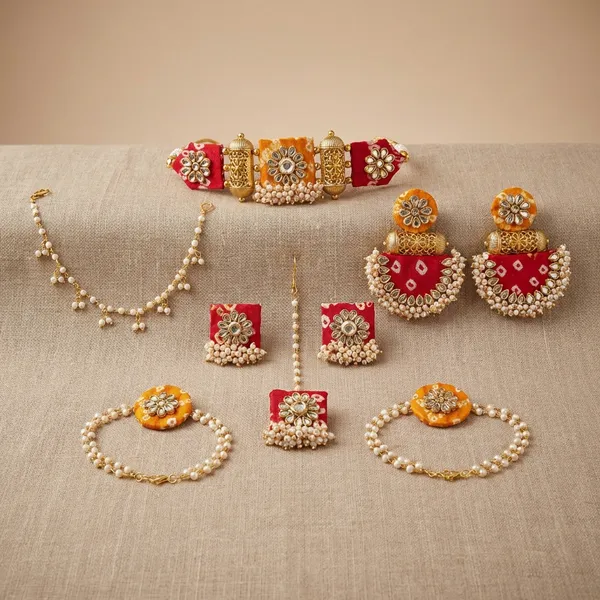 Handcrafted_Jute_Placemat_With_Traditional_Mirror_Work_Decorative_Pieces_Set