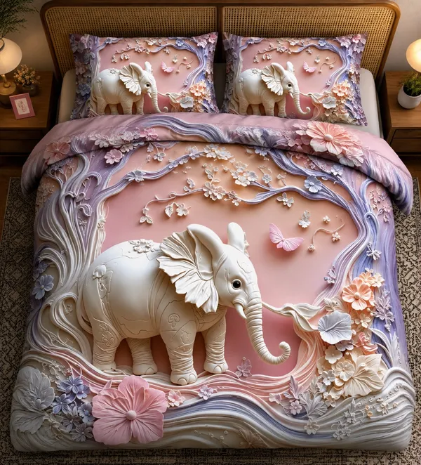 Glace_Cotton_|_Super_King_Size_|_Flat_Bedsheet_|_Vanyaa_Pastel_Elephant_7D_Design_With_2_Pillow_Covers|_-_Little_Dreamers