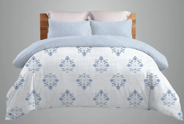 Multicolor_Cotton_Double_Bedsheet_And_Pillow_Cover_For_Home_And_Decor