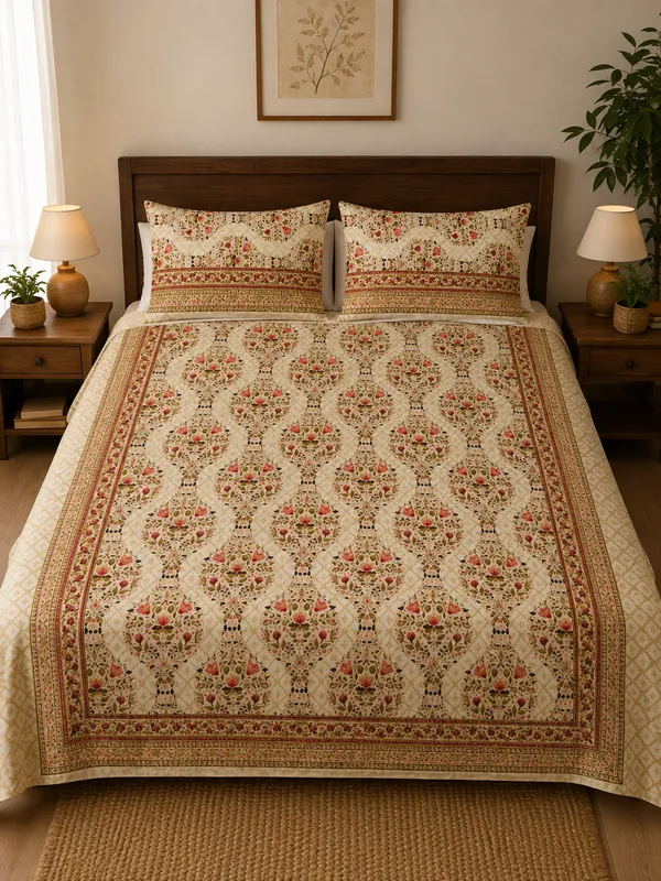 Chitrakari_-_Multi_Queen_Size_Bedsheet