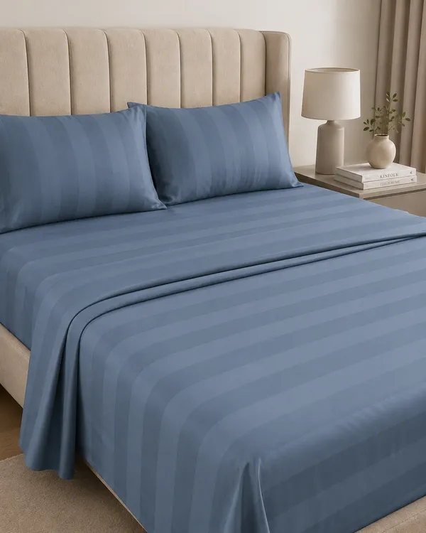Chitrangi_-_Slate_Blue_Super_King_Size_Bedsheet
