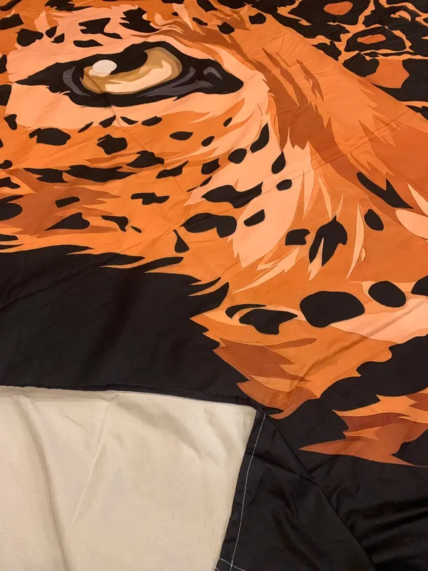 Cotton_Feel_|_Super_King_Size_|_Flat_Bedsheet_|_3D_Black_With_Animal_Print_|__With_2_Pillow_Covers|_-_Varnika