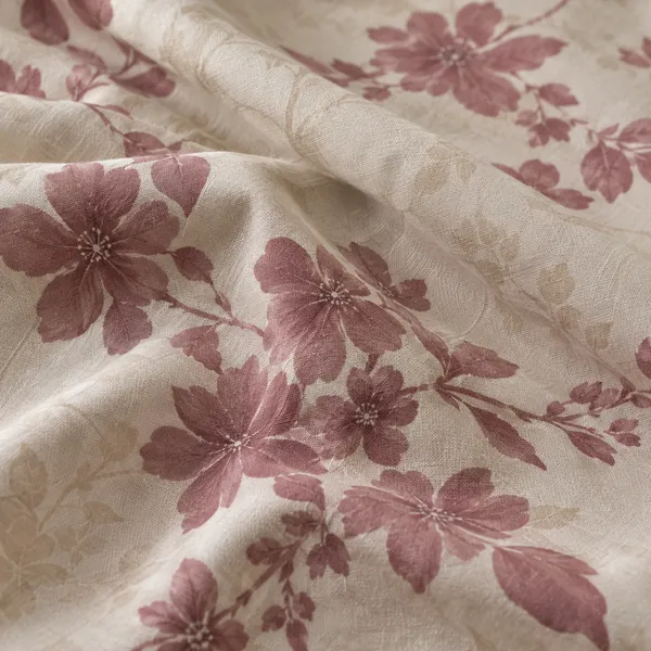 Cotton_|_King_Size_Bedsheet_|_2_Quilted_Pillow_Covers_|_Beige_With_Wine_|-_Vectra