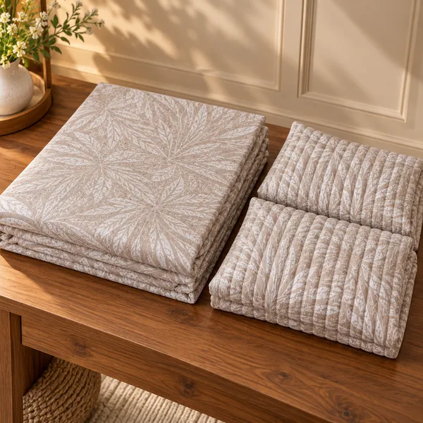 Cotton_|_King_Size_Bedsheet_|_2_Quilted_Pillow_Covers_|_Beige-_Vectra
