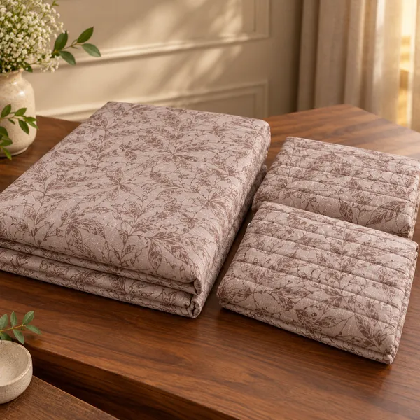 Cotton_|_King_Size_Bedsheet_|_2_Quilted_Pillow_Covers_|_Brown_|-_Vectra